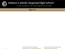 Tablet Screenshot of hudsoncatholic.org